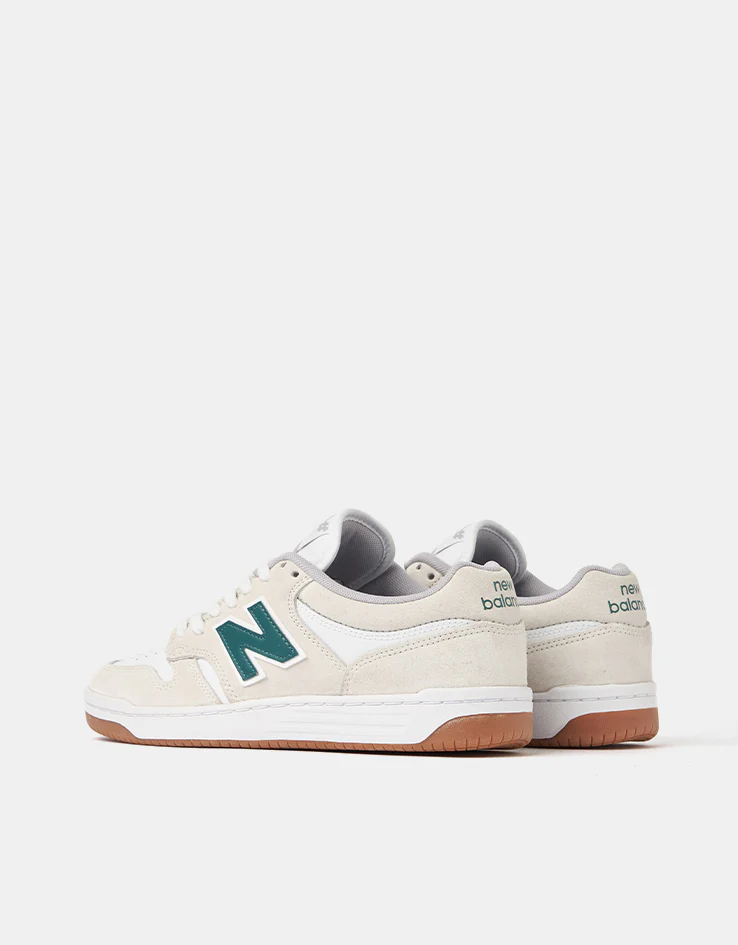 New Balance Numeric 480 Skate Shoes - Sea Salt/Vintage Teal - Image 7