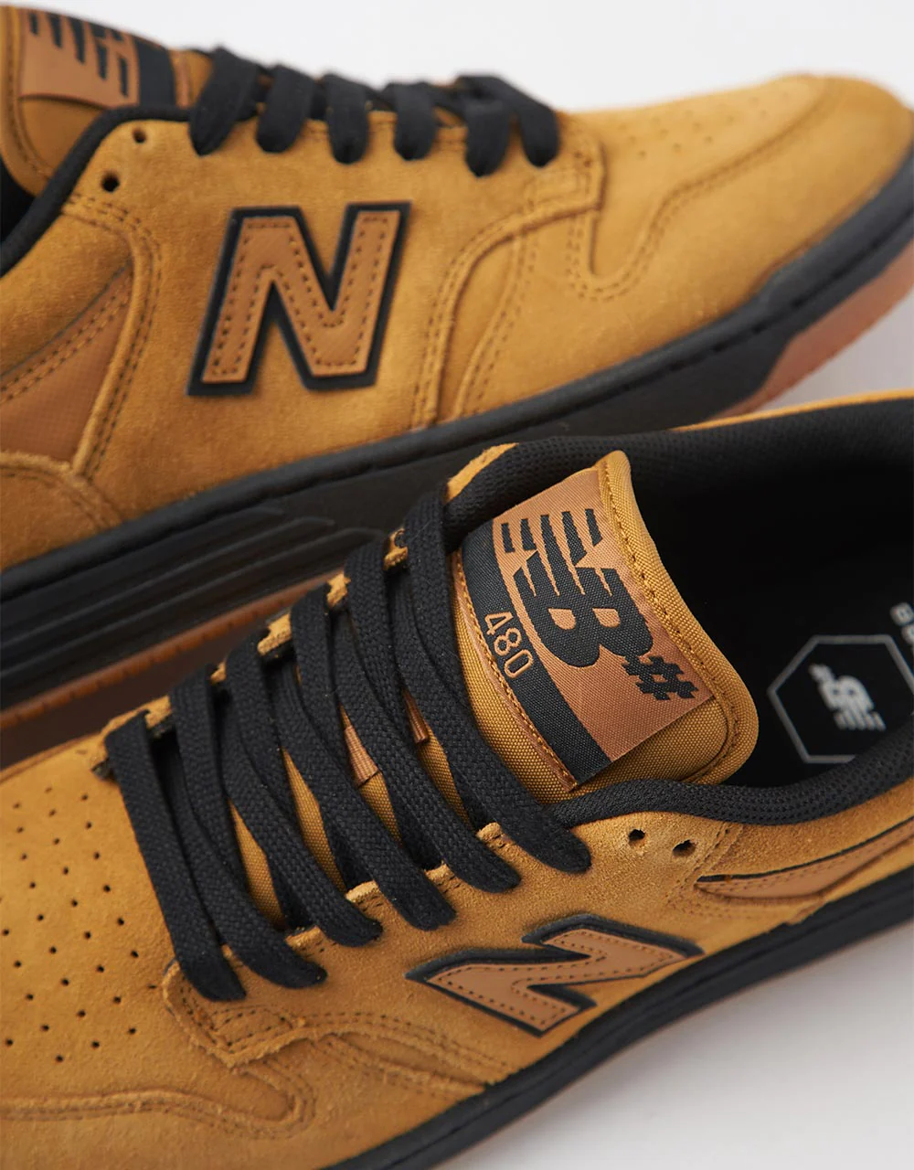 New Balance Numeric 480 Skate Shoes - Tobacco/Black - Image 7