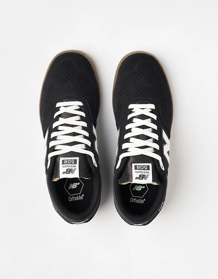 New Balance Numeric 508 Brandon Westgate Skate Shoes - Black/Gum - Image 7