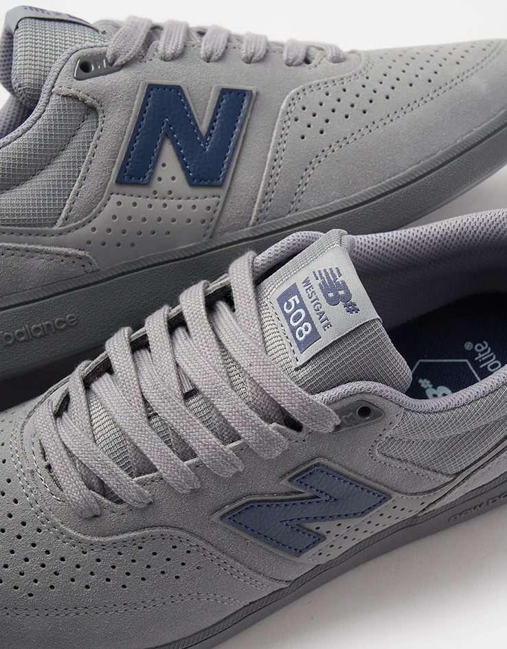 New Balance Numeric 508 Brandon Westgate Skate Shoes - Grey/Navy - Image 6