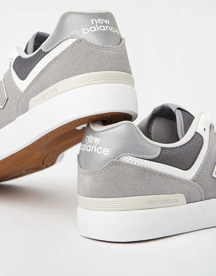 New Balance Numeric 574 Skate Shoes - Grey/White - Image 5