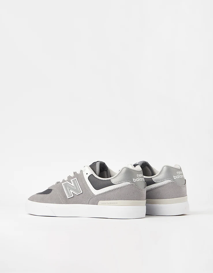 New Balance Numeric 574 Skate Shoes - Grey/White - Image 6