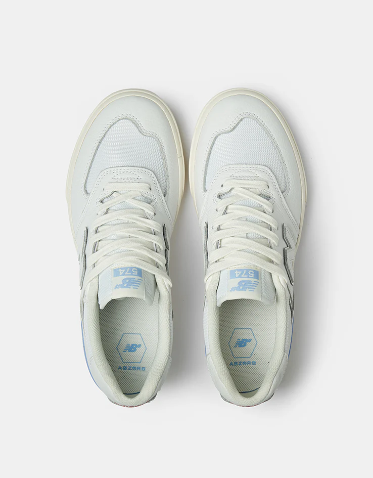 New Balance Numeric 574 Skate Shoes - White/Blue - Image 2