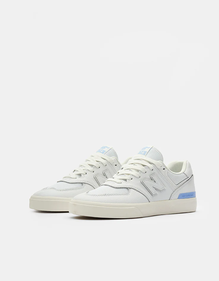 New Balance Numeric 574 Skate Shoes - White/Blue - Image 3
