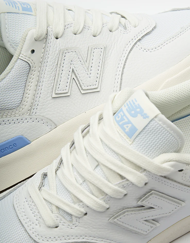 New Balance Numeric 574 Skate Shoes - White/Blue - Image 6