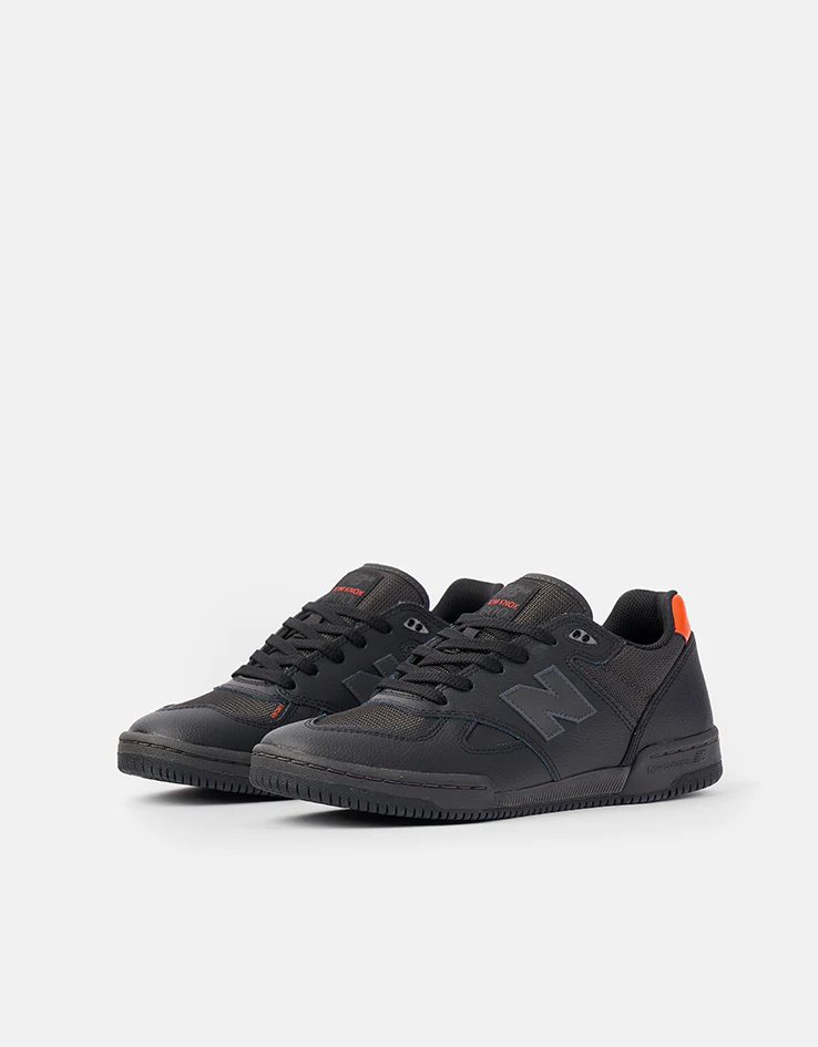 New Balance Numeric 600 Tom Knox Skate Shoes - Black/Orange - Image 3