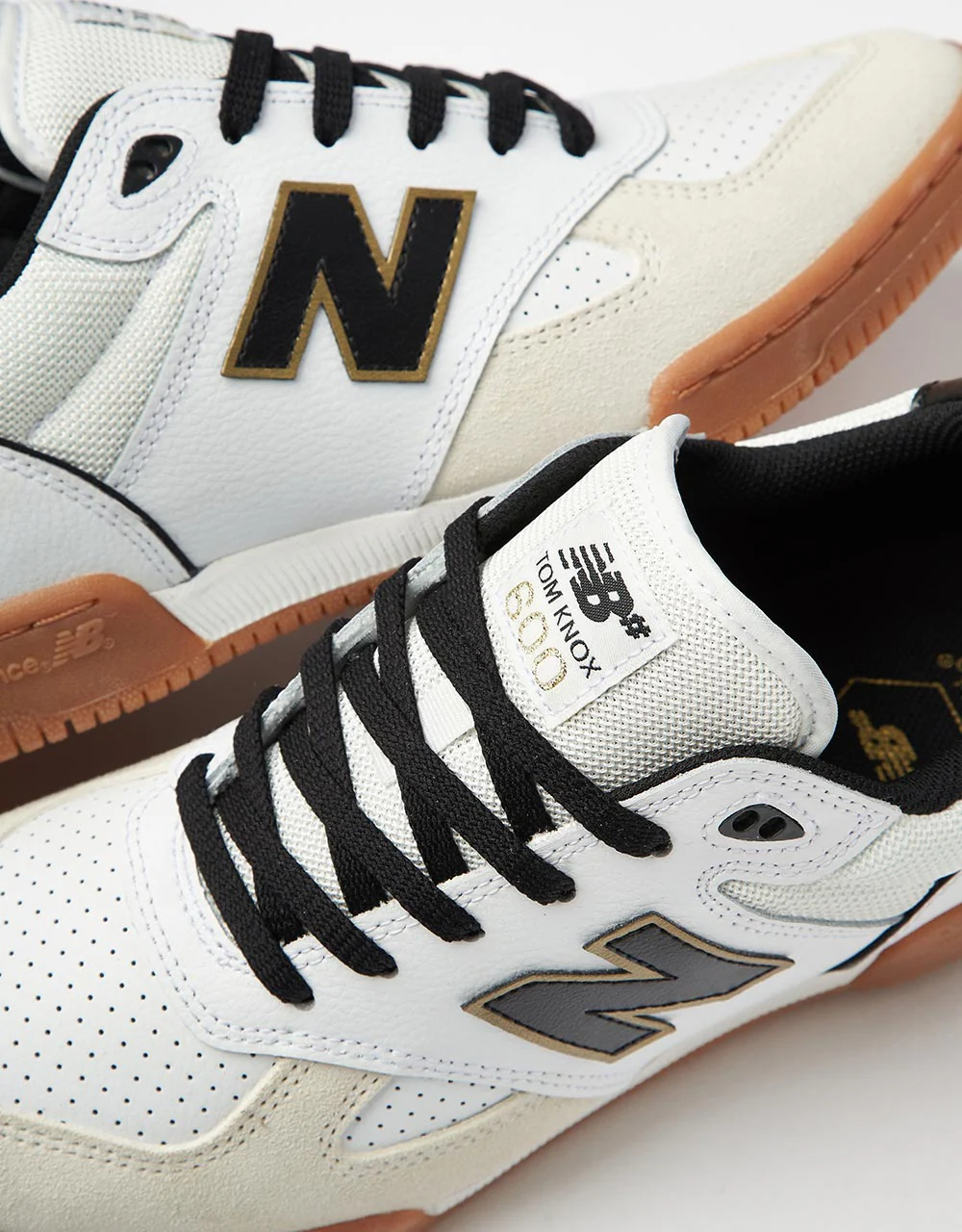 New Balance Numeric 600 Tom Knox Skate Shoes - White/Black - Image 7