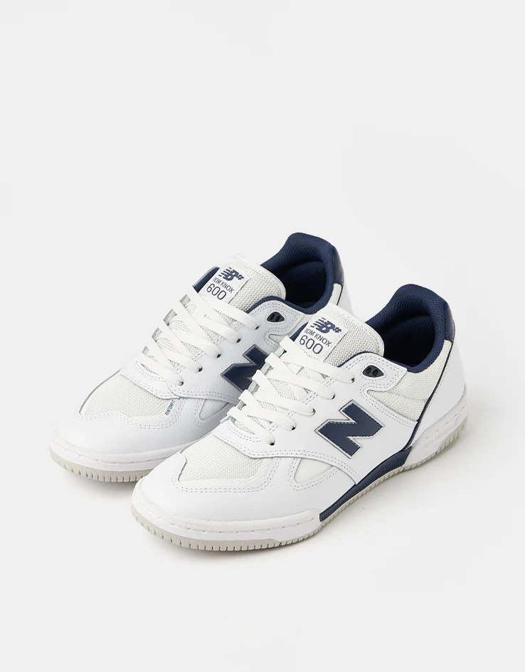 New Balance Numeric 600 Tom Knox Skate Shoes - White/Navy - Image 4