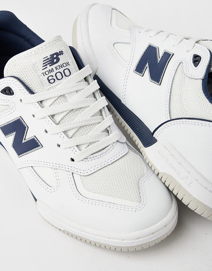 New Balance Numeric 600 Tom Knox Skate Shoes - White/Navy - Image 5
