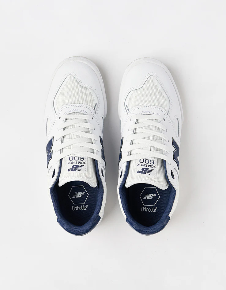 New Balance Numeric 600 Tom Knox Skate Shoes - White/Navy - Image 7