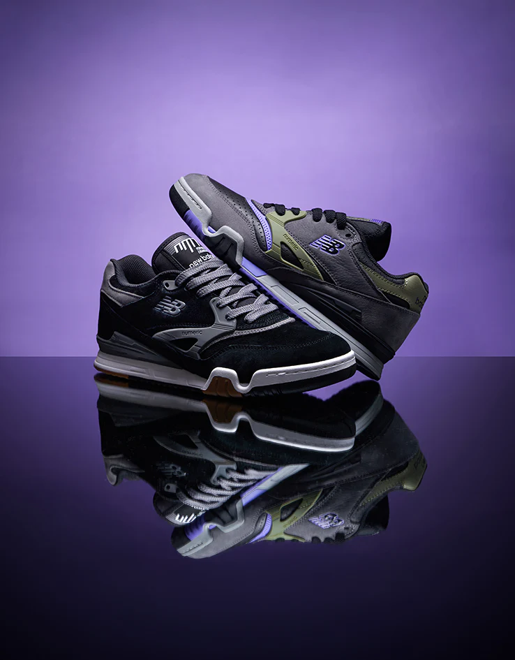 New Balance Numeric 770 Skate Shoes - Grey/Olive Purple-Black - Image 11