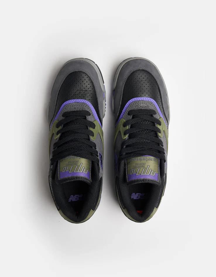 New Balance Numeric 770 Skate Shoes - Grey/Olive Purple-Black - Image 3