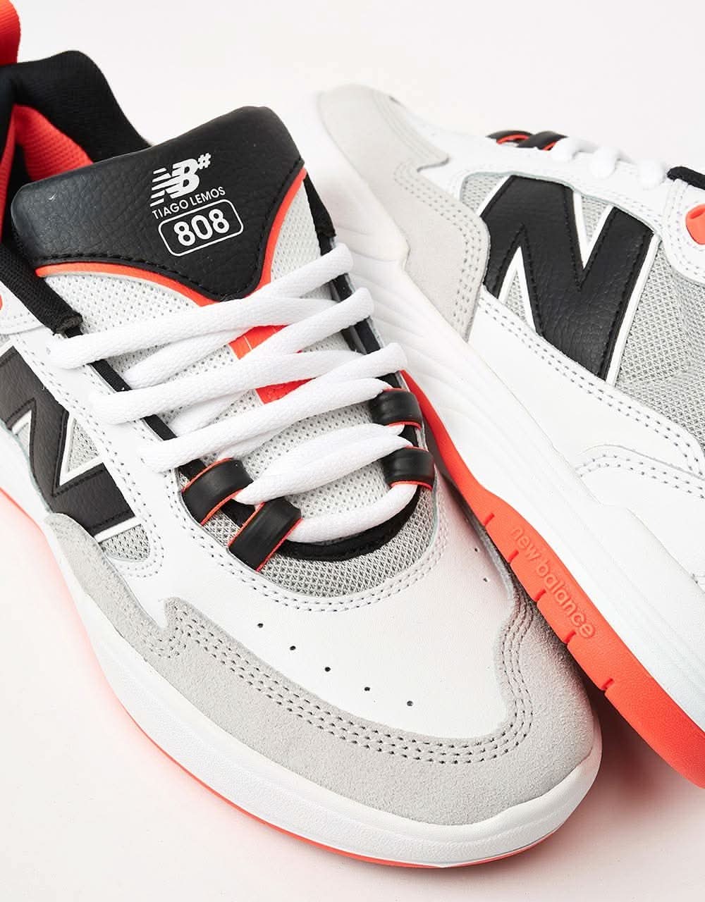 New Balance Numeric 808 Skate Shoes - White/Black - Image 4
