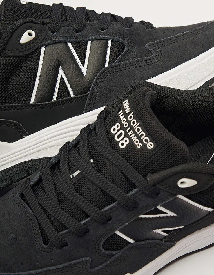 New Balance Numeric 808L Skate Shoes - Black/White - Image 6