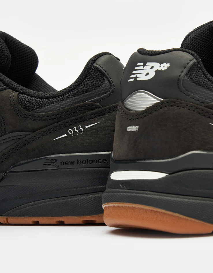 New Balance Numeric 933 Andrew Reynolds Skate Shoes - Black/Black - Image 6
