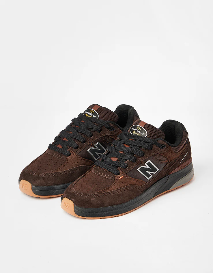 New Balance Numeric 933 Andrew Reynolds Skate Shoes - Brown/Black - Image 3