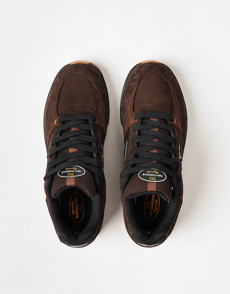 New Balance Numeric 933 Andrew Reynolds Skate Shoes - Brown/Black - Image 7