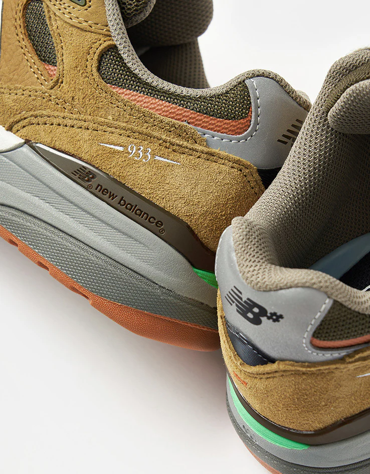 New Balance Numeric 933 Andrew Reynolds Skate Shoes - Camel/Dark Brown - Image 8