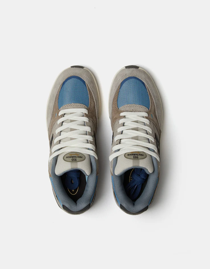 New Balance Numeric 933 Andrew Reynolds Skate Shoes - Mushroom/Light Blue - Image 2