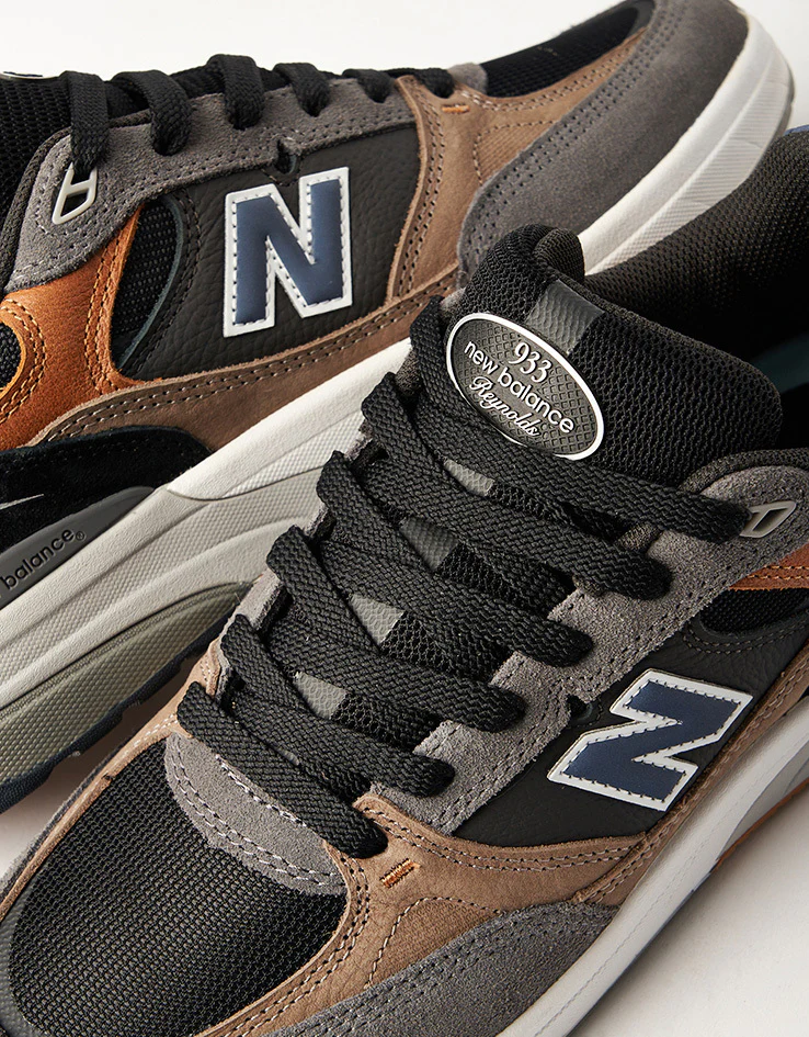 New Balance Numeric 933 Andrew Reynolds Skate Shoes - Tan/Grey - Image 4