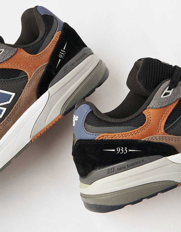 New Balance Numeric 933 Andrew Reynolds Skate Shoes - Tan/Grey - Image 6