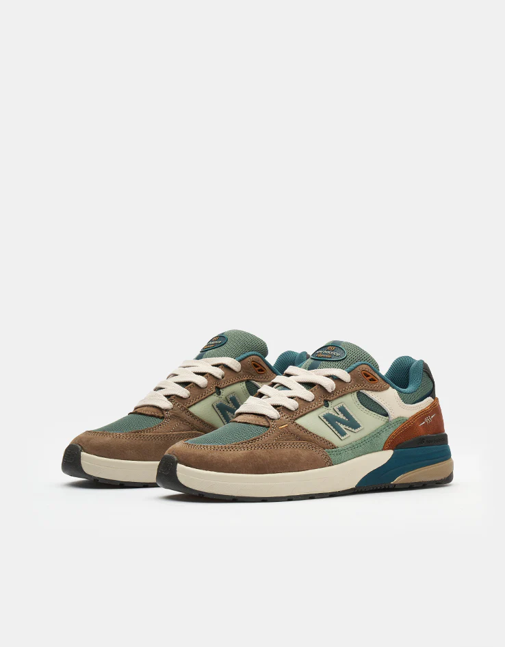 New Balance Numeric 933 Andrew Reynolds Skate Shoes - Tan/Teal - Image 3