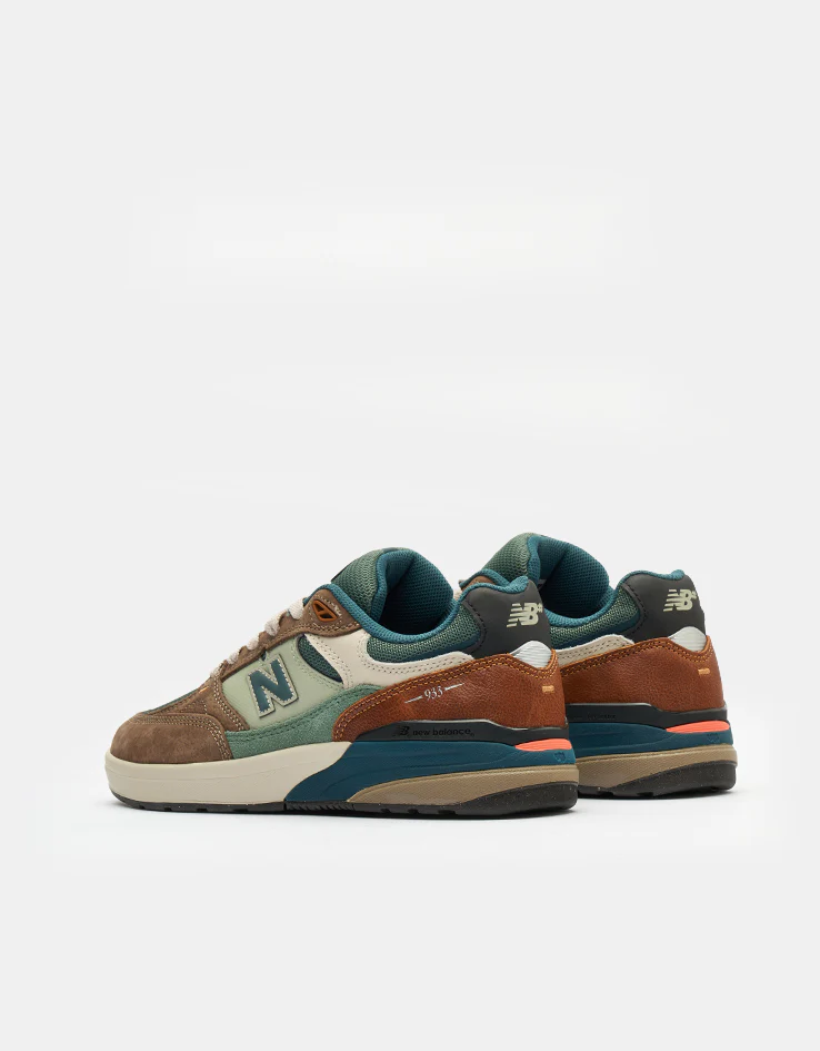 New Balance Numeric 933 Andrew Reynolds Skate Shoes - Tan/Teal - Image 4
