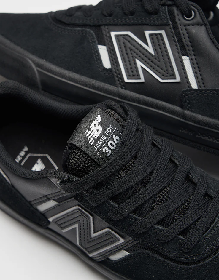 New Balance Numeric Jamie Foy 306 Route One Exclusive Skate Shoes - Black/Black/Reflective - Image 5