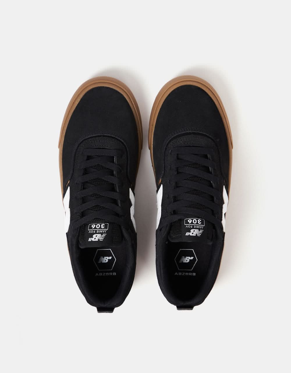 New Balance Numeric Jamie Foy 306 Skate Shoes - Black/Gum - Image 6