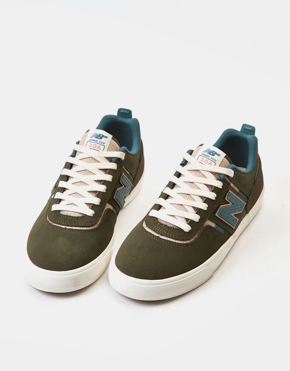 New Balance Numeric Jamie Foy 306 Skate Shoes - Dark Olive/Spruce - Image 3