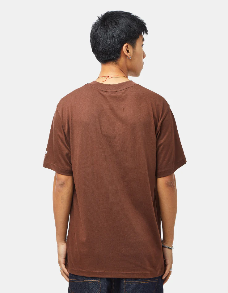 New Balance Numeric Small Logo T-Shirt - Brown - Image 2