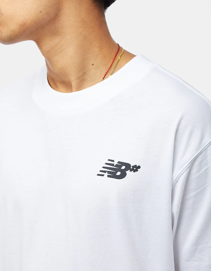 New Balance Numeric Small Logo T-Shirt - White - Image 3
