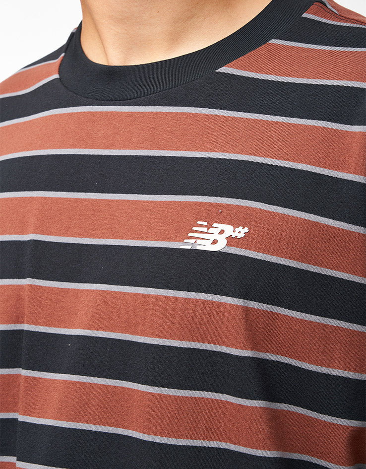 New Balance Numeric Thin Stripe T-Shirt - Black - Image 4