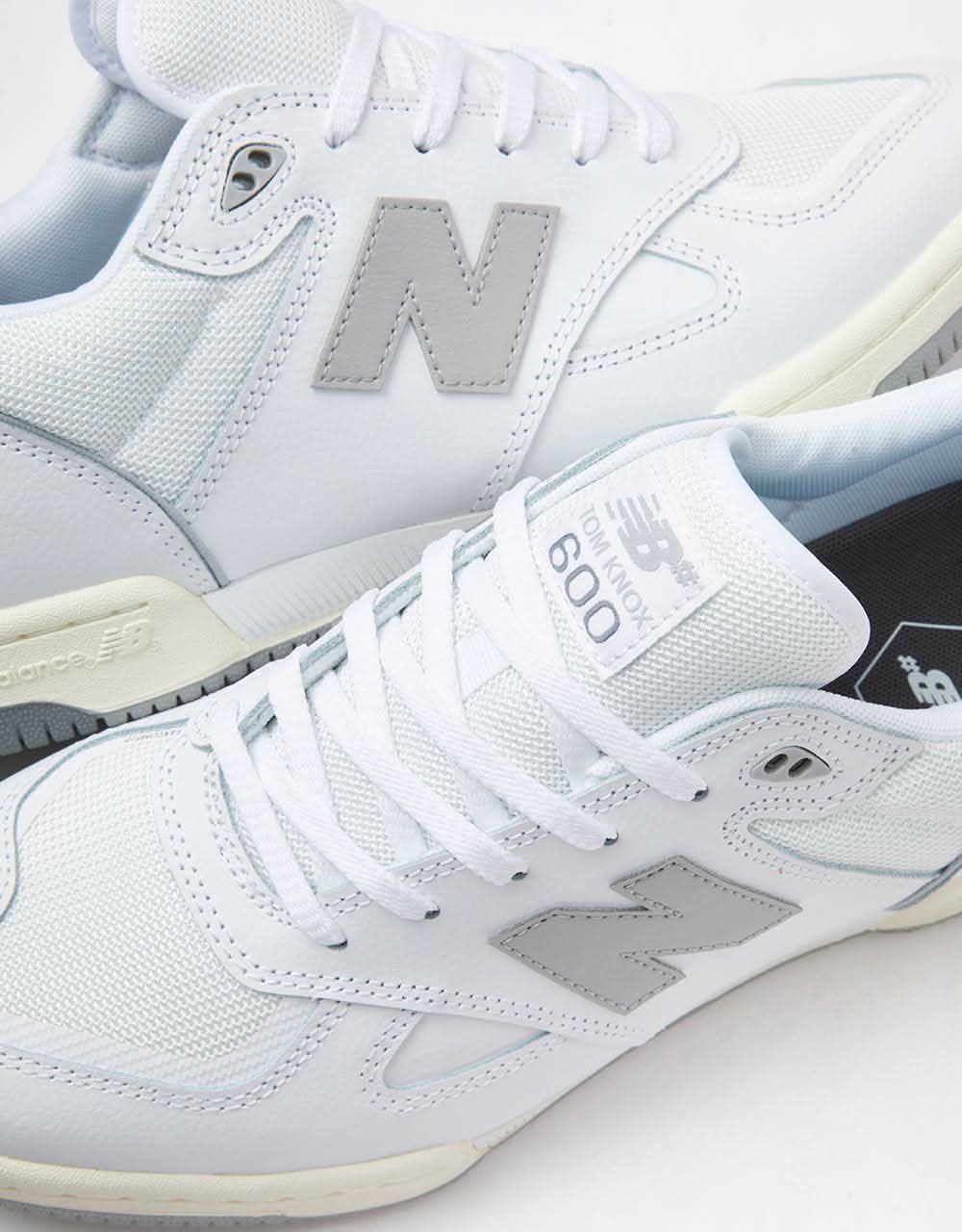 New Balance Numeric Tom Knox 600 Skate Shoes - White/Grey - Image 3