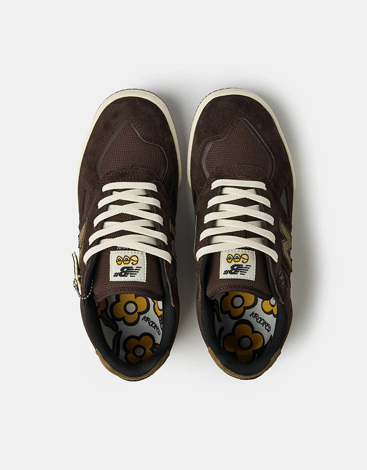 New Balance Numeric x Krooked Tom Knox 600 Skate Shoes - Brown - Image 3