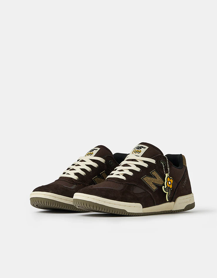 New Balance Numeric x Krooked Tom Knox 600 Skate Shoes - Brown - Image 5