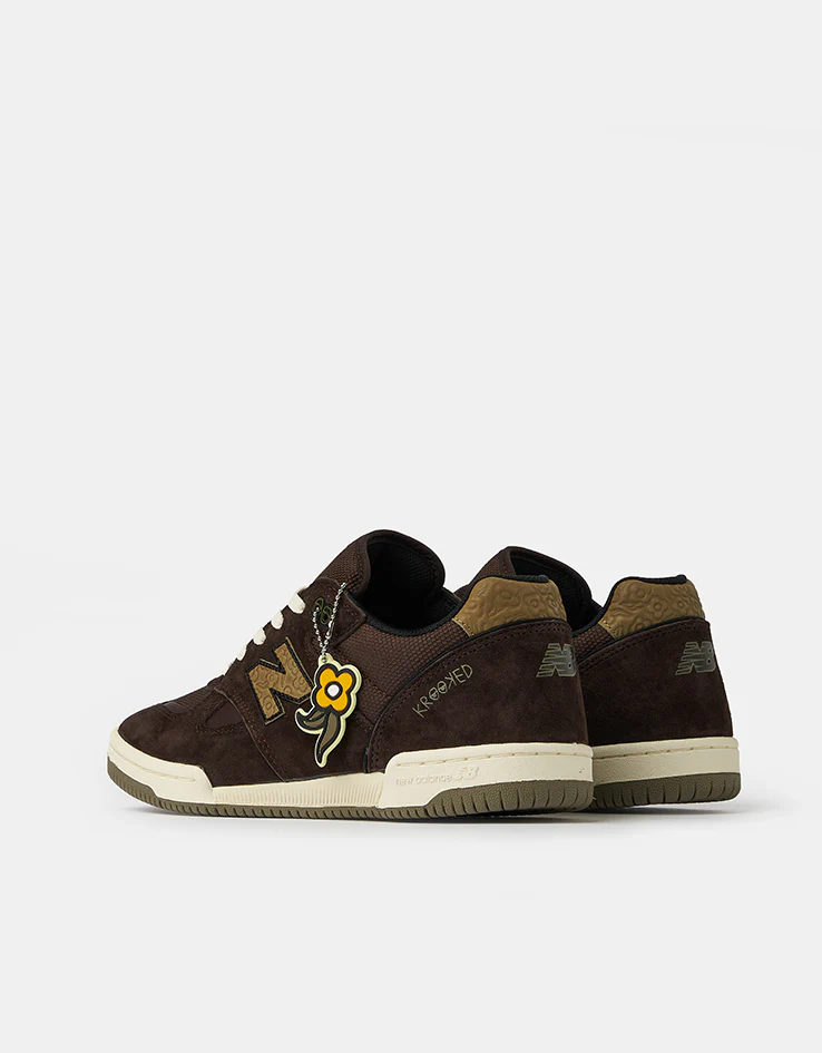 New Balance Numeric x Krooked Tom Knox 600 Skate Shoes - Brown - Image 6