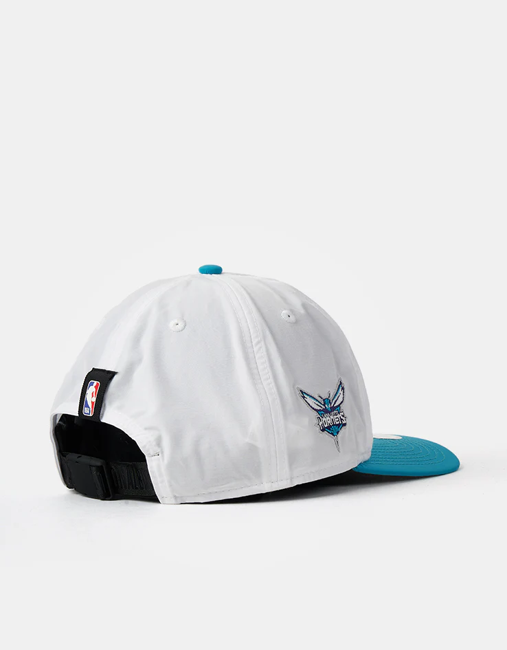 New Era Charlotte Hornets NBA Draft Golfer Strapback Cap - White/Teal - Image 5