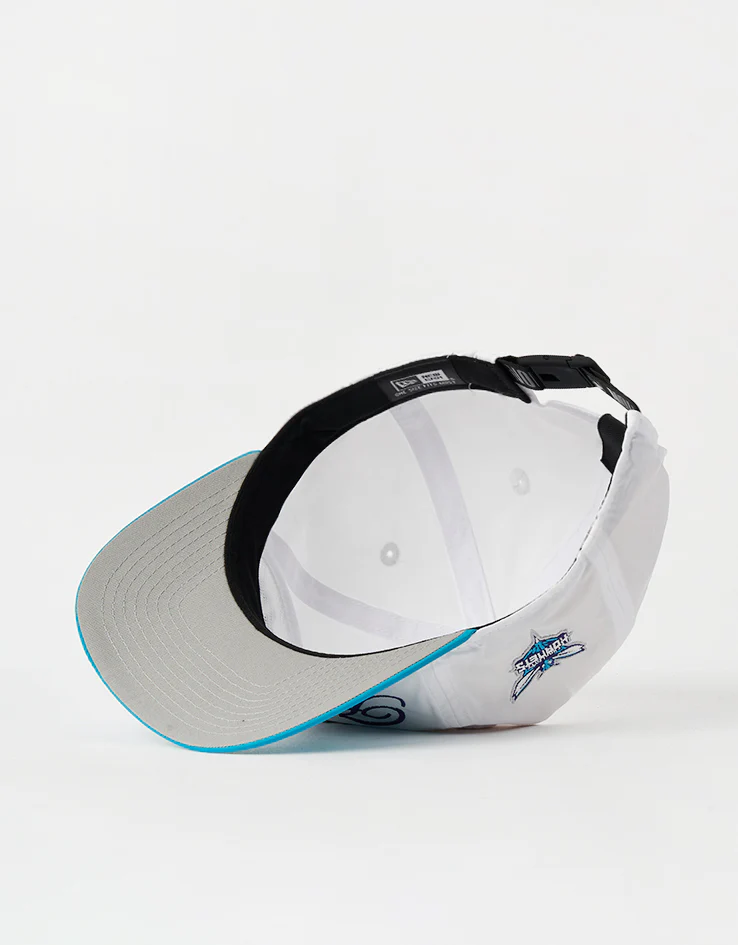 New Era Charlotte Hornets NBA Draft Golfer Strapback Cap - White/Teal - Image 7