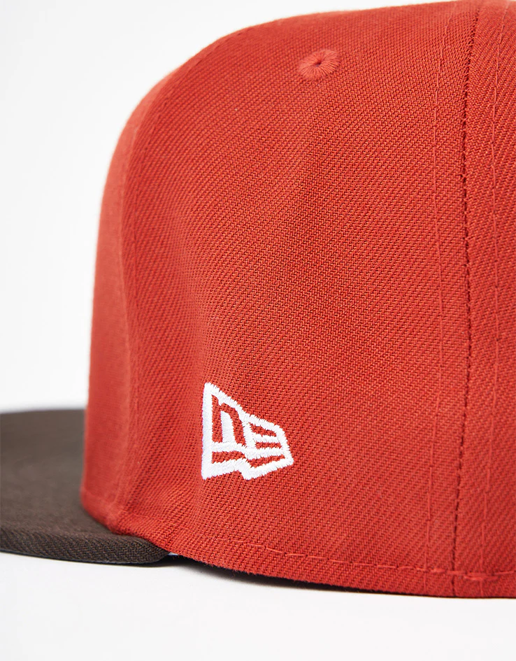 New Era Chicago Cubs Visor Clip 59Fifty® Fitted Cap - Rust/Brown - Image 3