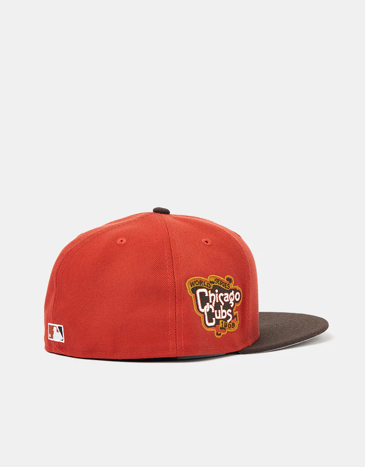 New Era Chicago Cubs Visor Clip 59Fifty® Fitted Cap - Rust/Brown - Image 5