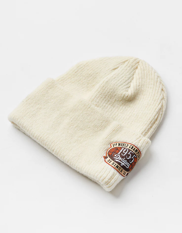 New Era Los Angeles Dodgers MLB World Series Beanie - Light Beige - Image 3