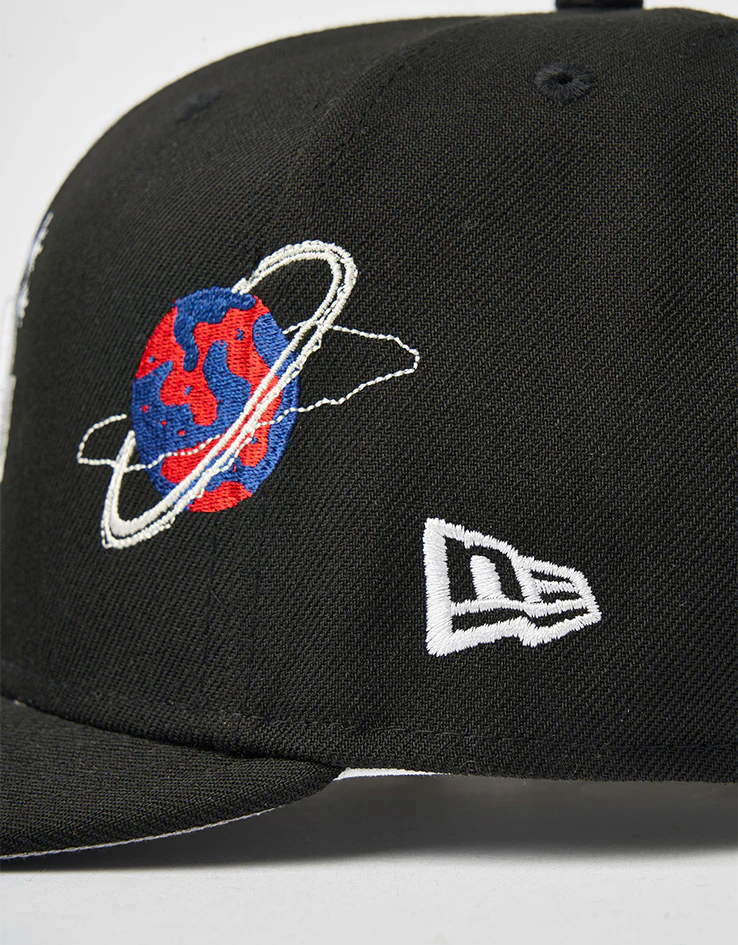 New Era Los Angeles Dodgers Planet Icon 59FIFTY® PC Fitted Cap - Black - Image 3