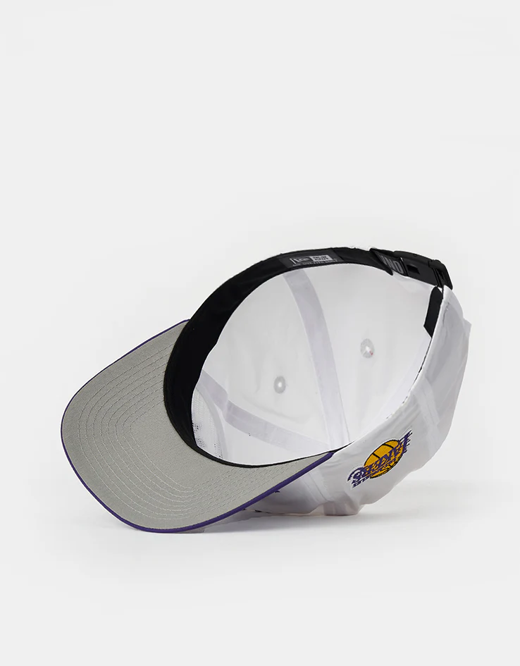 New Era Los Angeles Lakers NBA Draft Golfer Strapback Cap - White/Purple - Image 6