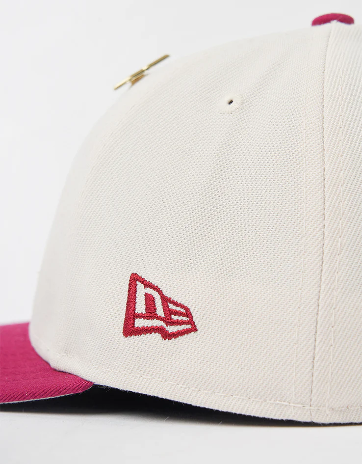 New Era Texas Rangers Pin 59Fifty® LP Fitted Cap - Ivory/Red - Image 3