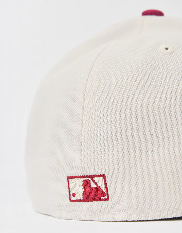 New Era Texas Rangers Pin 59Fifty® LP Fitted Cap - Ivory/Red - Image 4