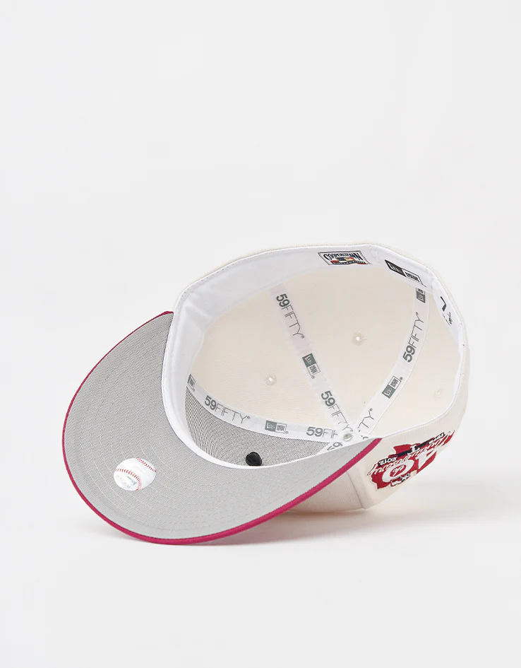 New Era Texas Rangers Pin 59Fifty® LP Fitted Cap - Ivory/Red - Image 7
