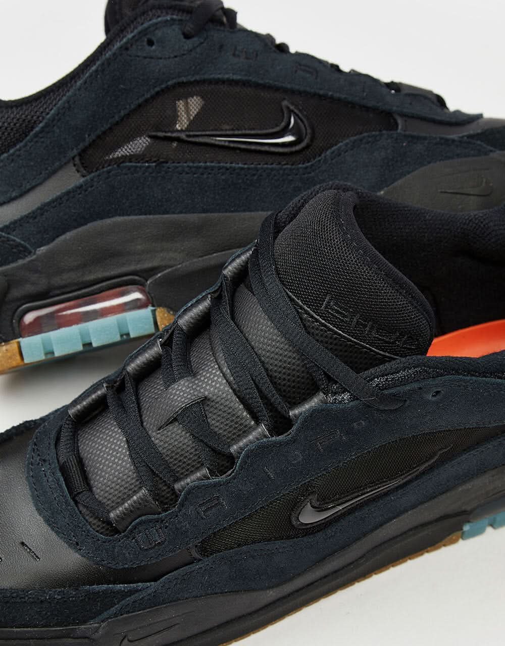 Nike SB Air Max Ishod Skate Shoes - Black/Black-Anthracite-Black-Gum Lt Brown-Univ Blue - Image 4
