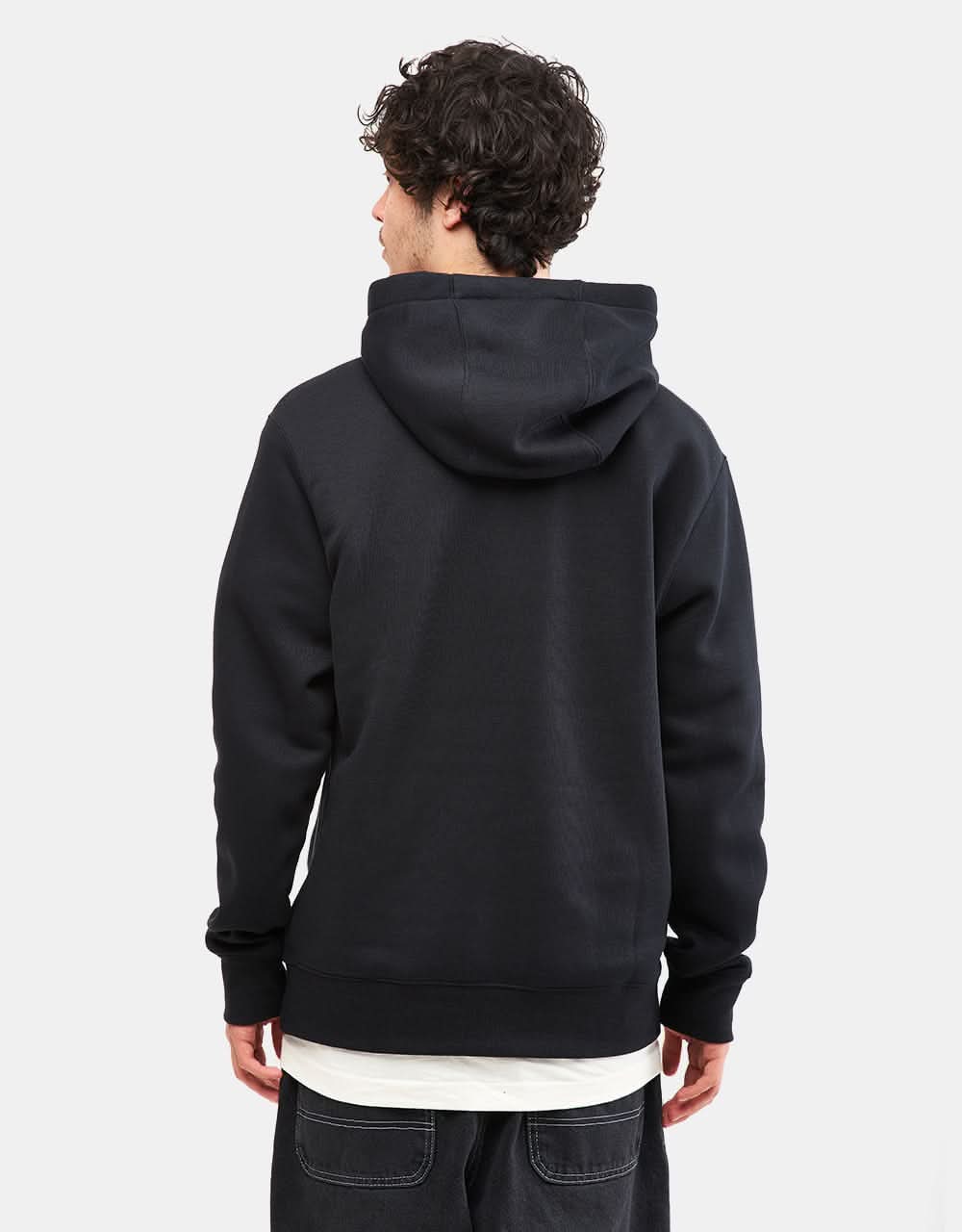 Nike Club Pullover Hoodie - Black/White - Image 2
