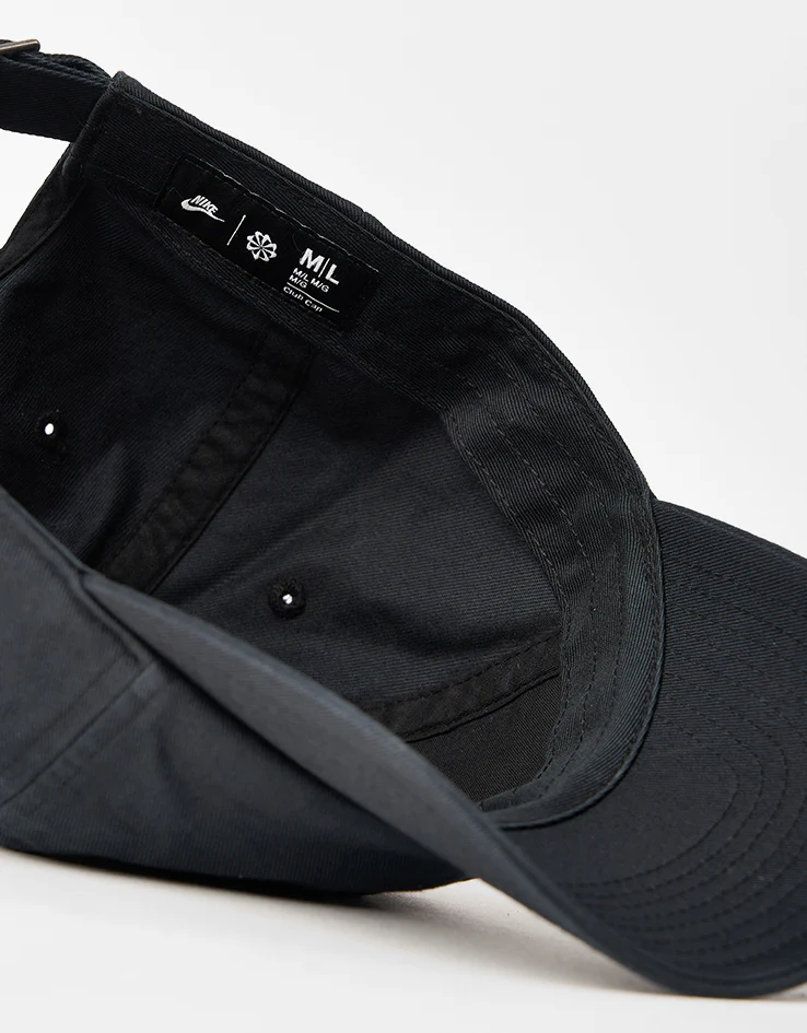 Nike Club Unstructured Futura Wash Cap - Black/Black - Image 4